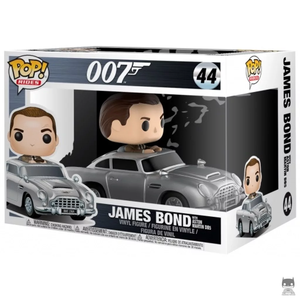 Figura Funko Pop! James Bond con el Aston Martin DB5 en su caja
