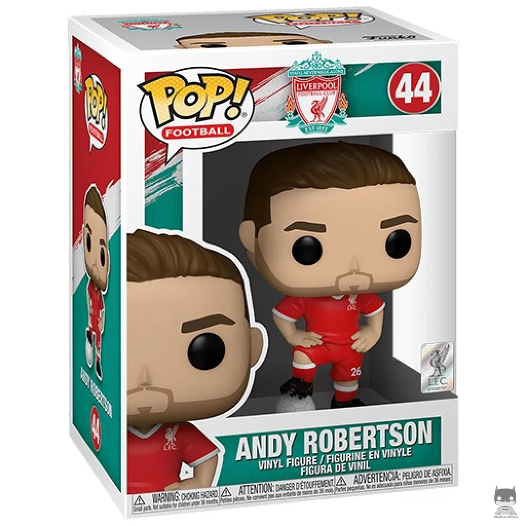 Figura Funko Pop! Andy Robertson (Liverpool) en su caja