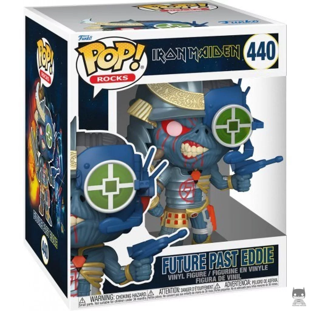 Figura Funko Pop! Eddie Future Past (Supersized) en su caja