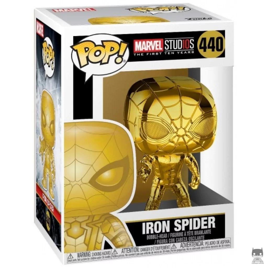 Figura Funko Pop! Iron Spider (Dorado) en su caja