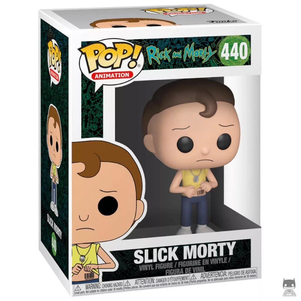 Figura Funko Pop! Morty elegante en su caja