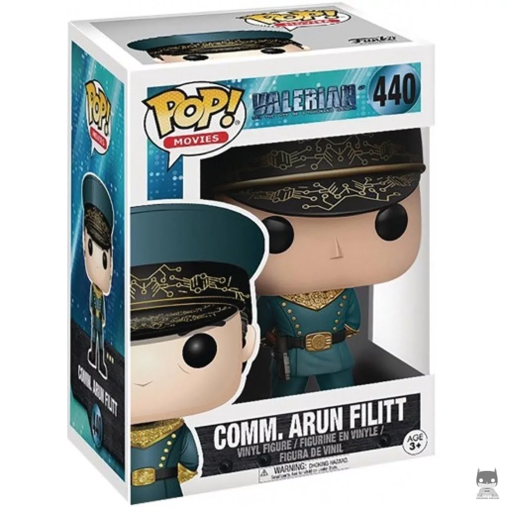 Figura Funko Pop! Commander Arun Filitt en su caja