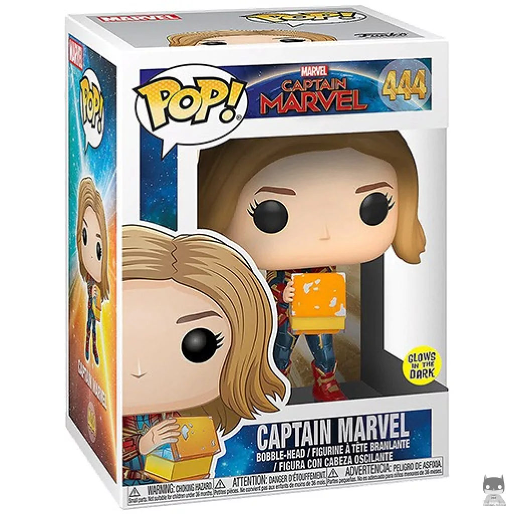 Figura Funko Pop! Capitana Marvel con fiambrera en su caja