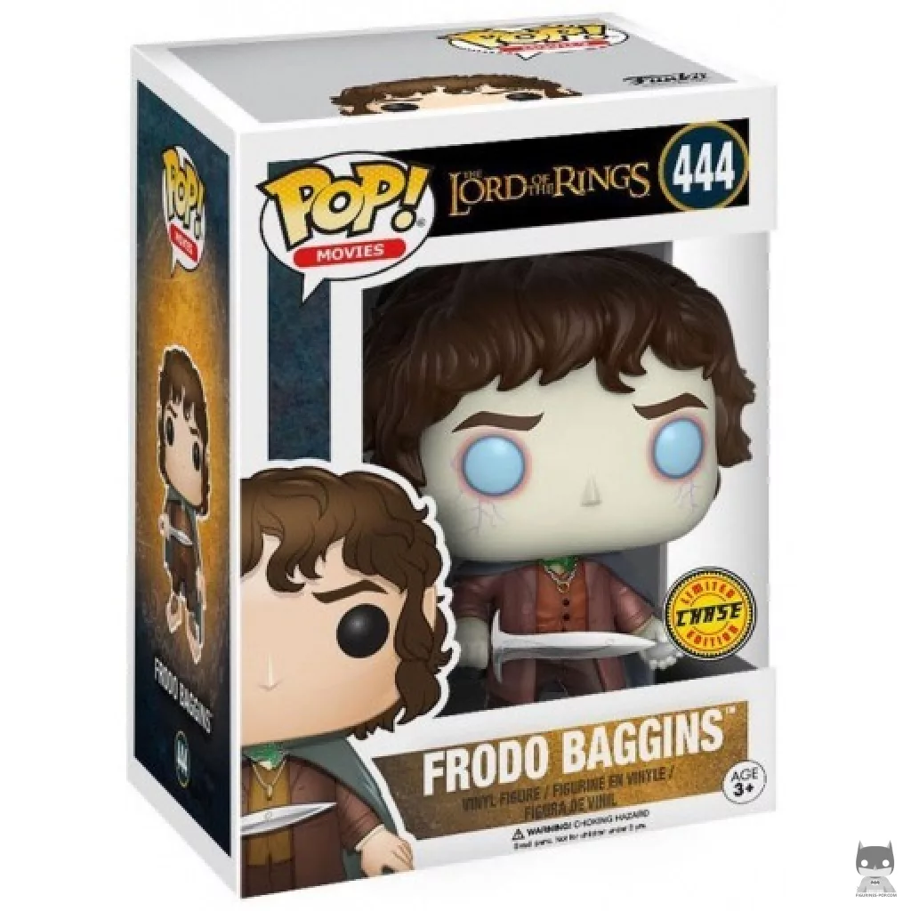 Figura Funko Pop! Frodo Bolsón (Chase) en su caja