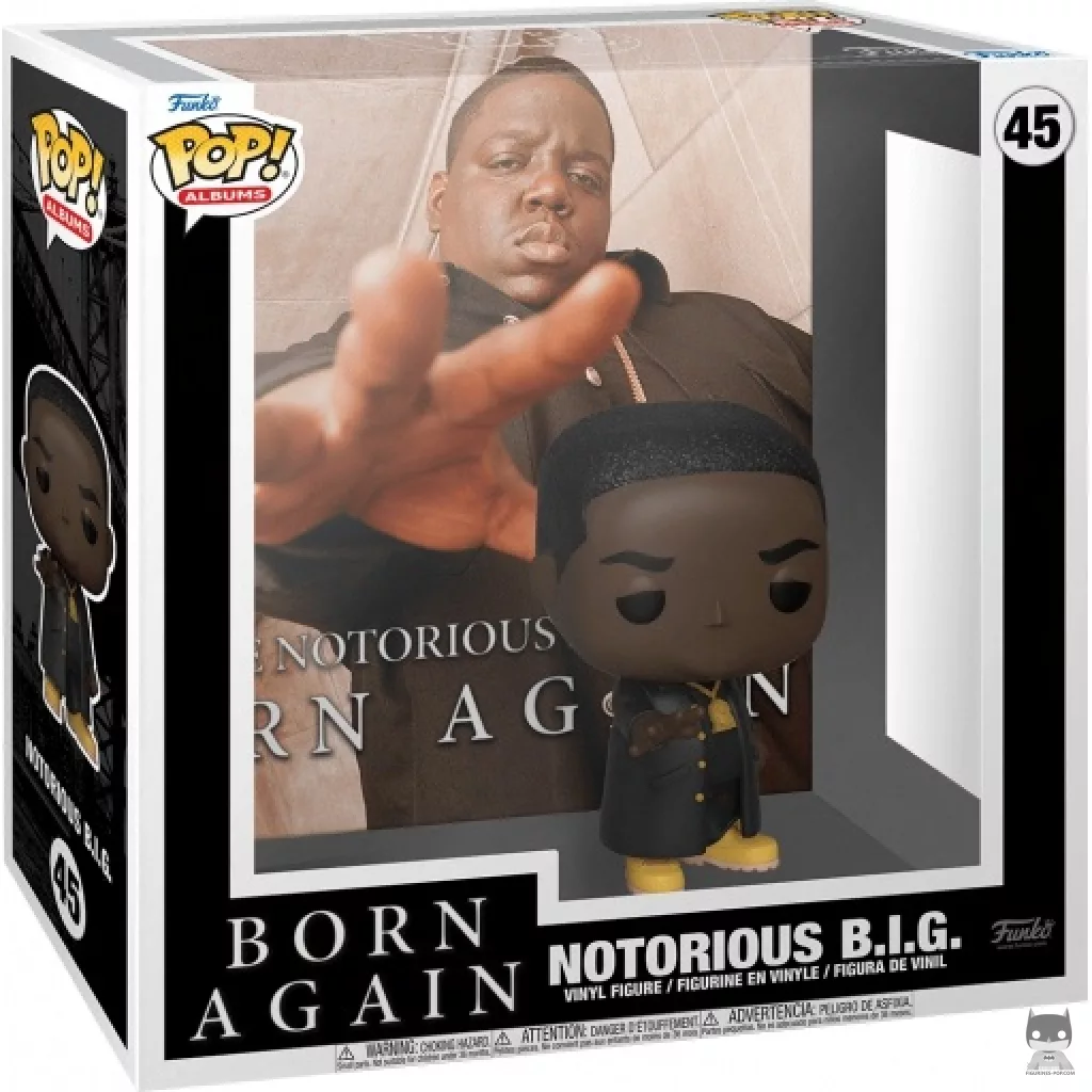 Figura Funko Pop! Notorious B.I.G: Born Again en su caja