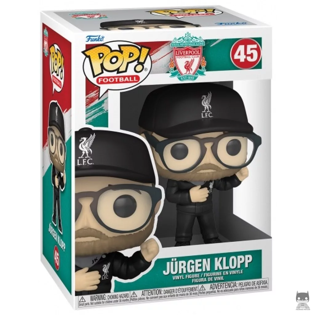 Figura Funko Pop! Entrenador Jürgen Klopp (Liverpool) en su caja