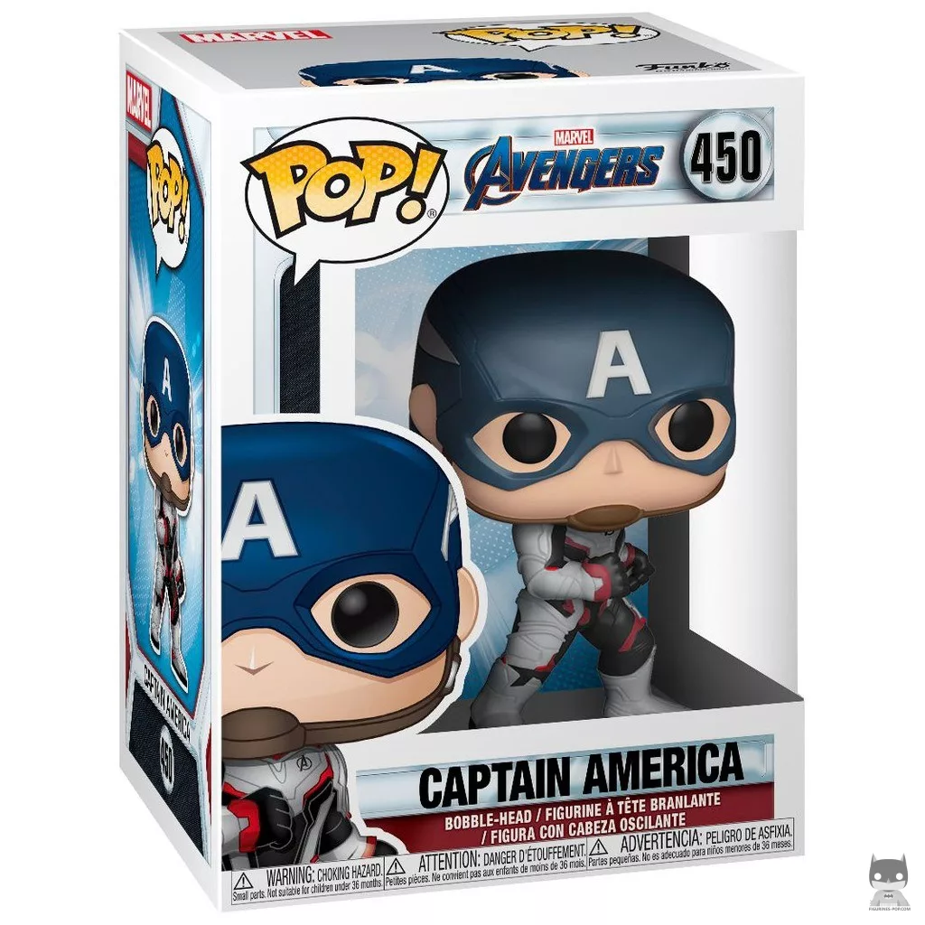 Figura Funko Pop! Capitán América en su caja