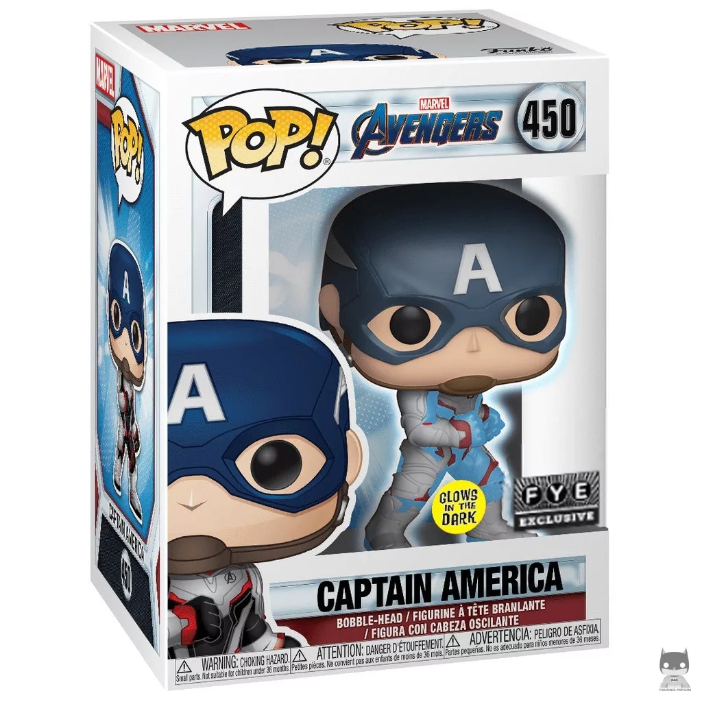 Figura Funko Pop! Capitán América en su caja