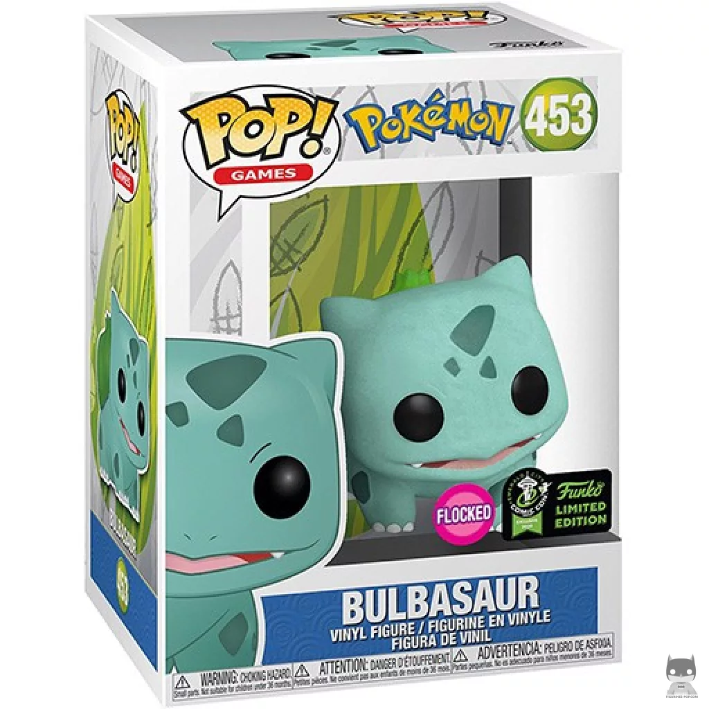 Figura Funko Pop! Bulbasaur (Flocado) en su caja
