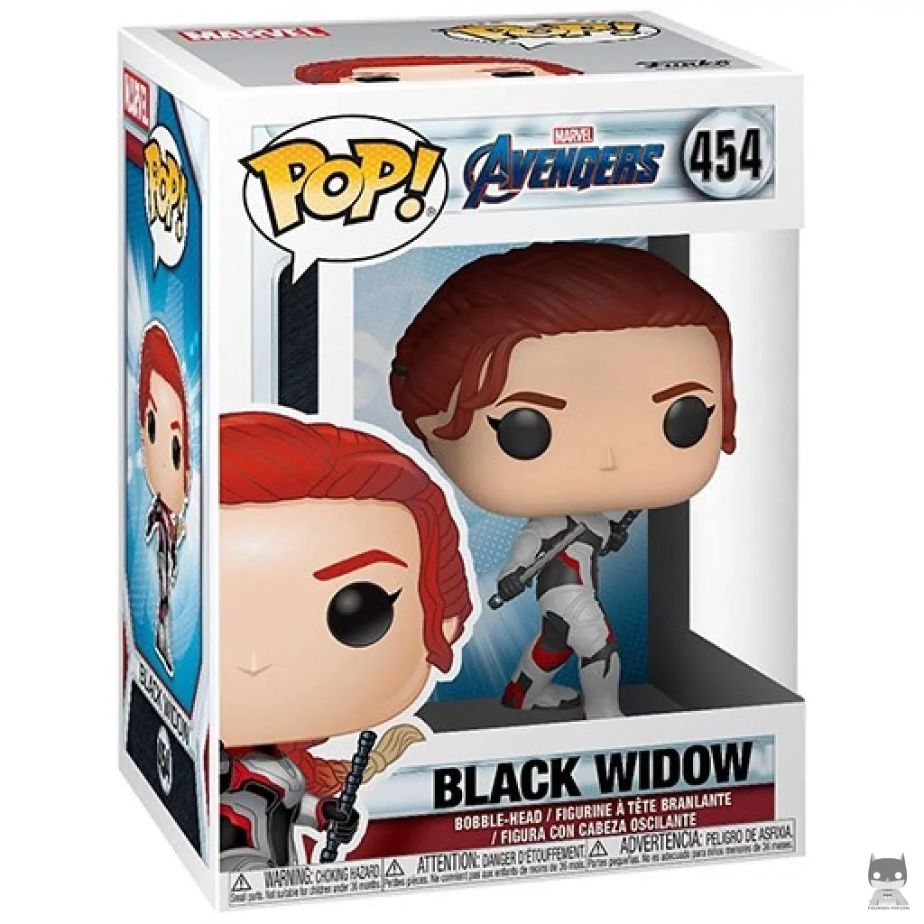 Figura Funko Pop! Viuda Negra en su caja