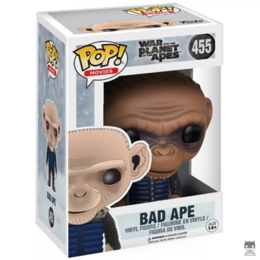 Figura Funko Pop! Mono Malo en su caja