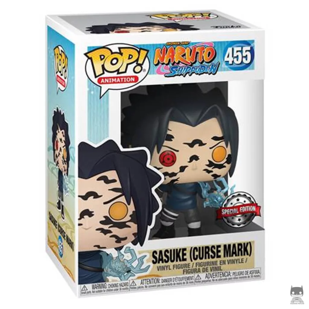 Figura Funko Pop! Sasuke (Sello maldito) en su caja