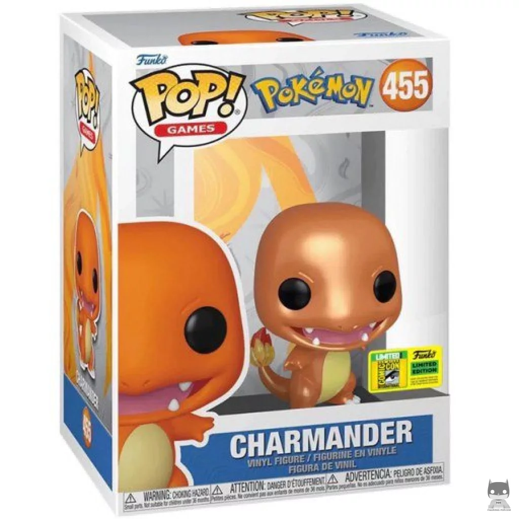 Figura Funko Pop! Charmander (Metalizado) en su caja