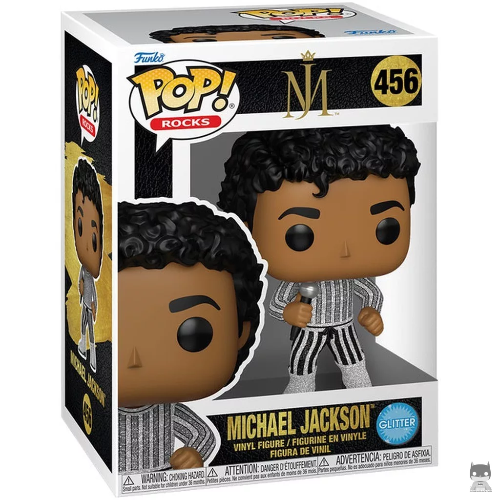 Figura Funko Pop! Michael Jackson (Rock With You) (Purpurina) en su caja