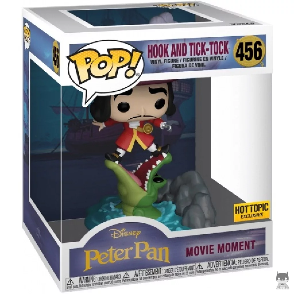 Figura Funko Pop! Capitán Garfio con Tic-Tac en su caja