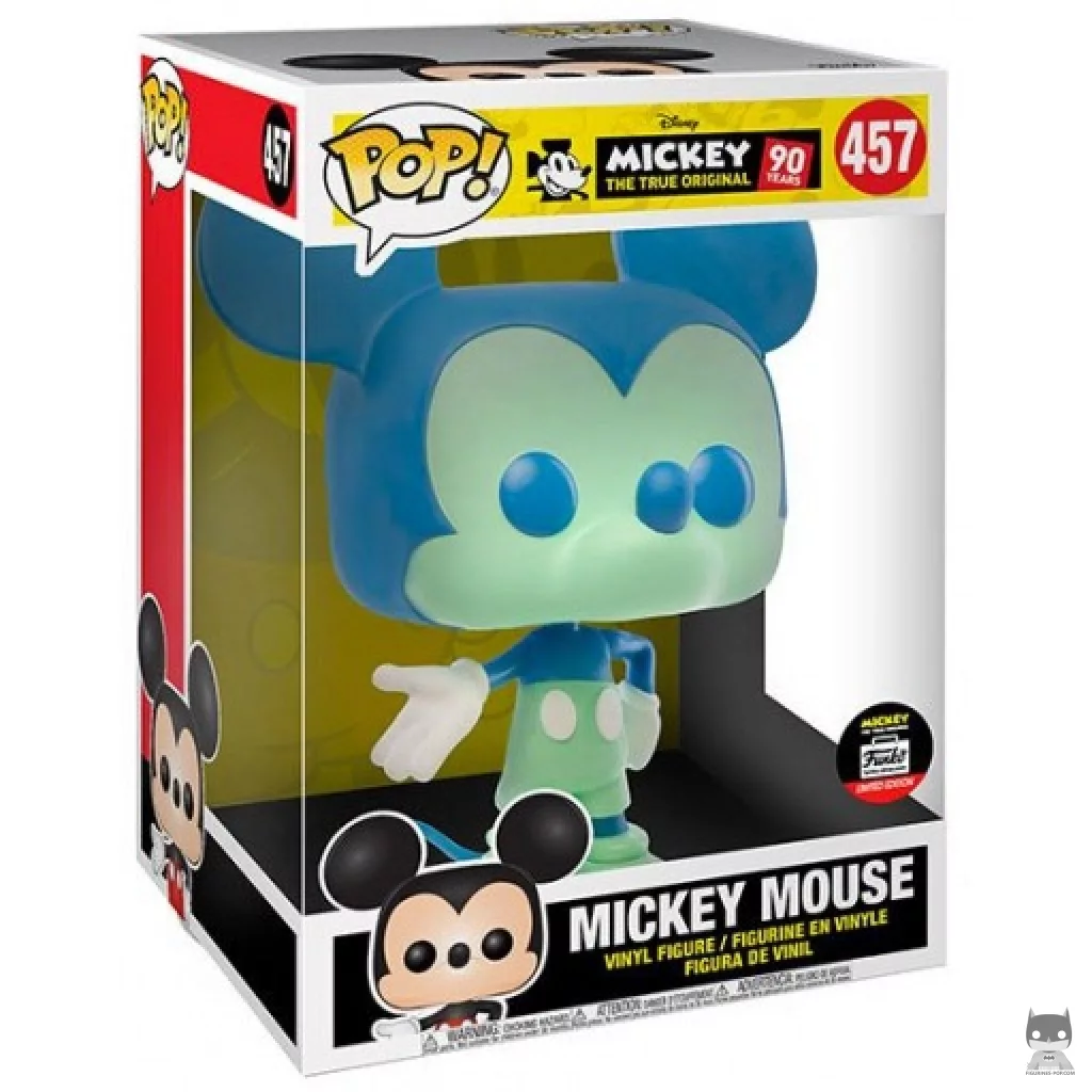 Figura Funko Pop! Mickey Mouse (Azul y verde) en su caja