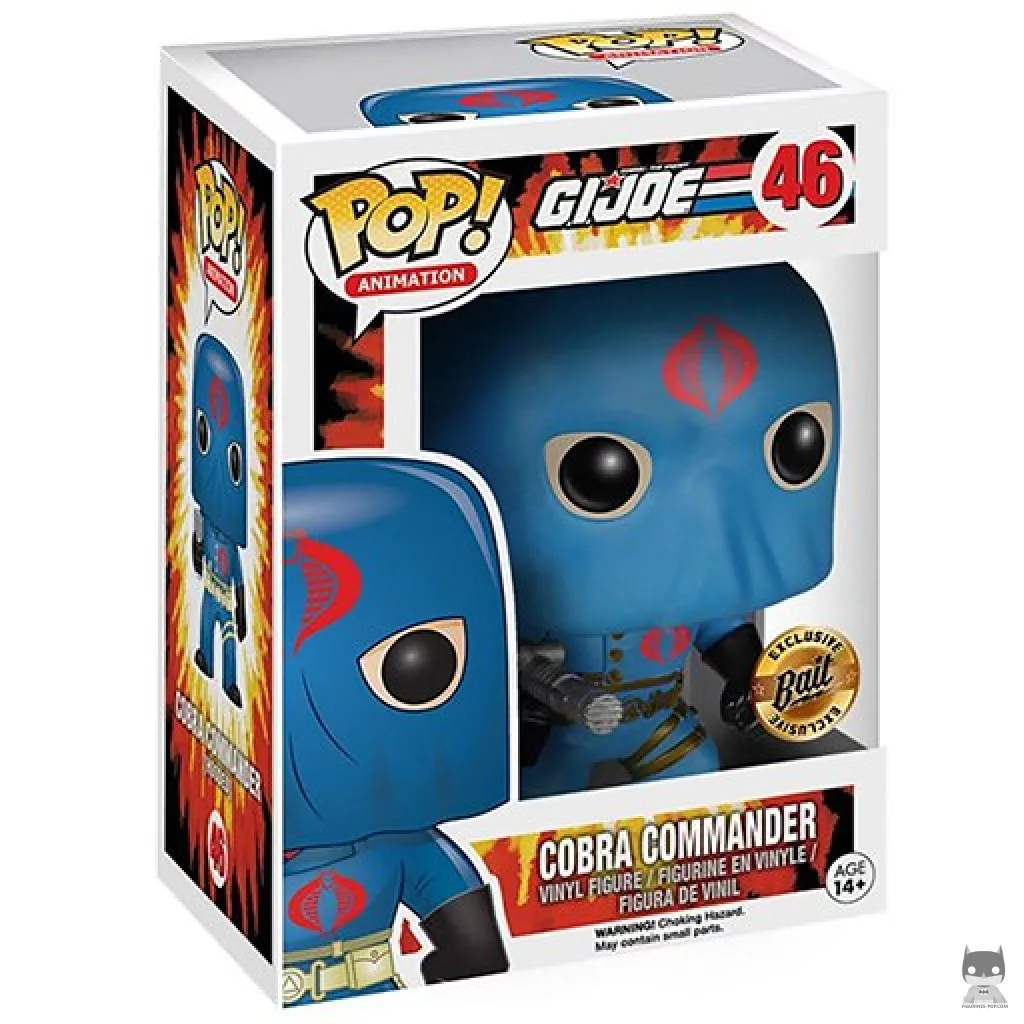 Figura Funko Pop! Cobra Commander (Con capucha) en su caja