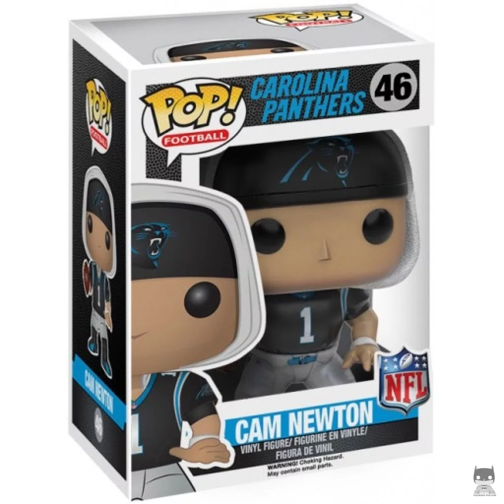 Figura Funko Pop! Cam Newton en su caja