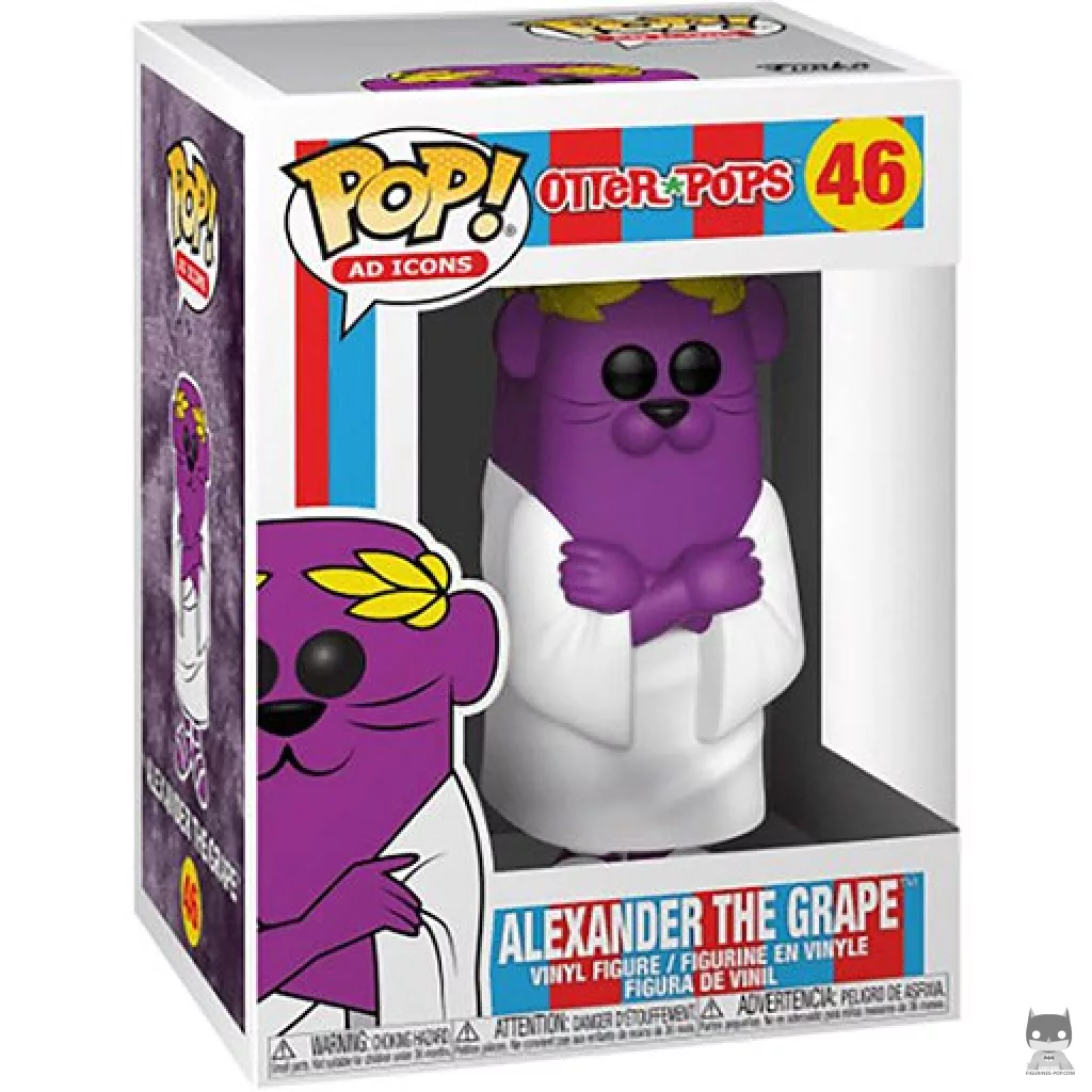 Figura Funko Pop! Alexander the Grape en su caja