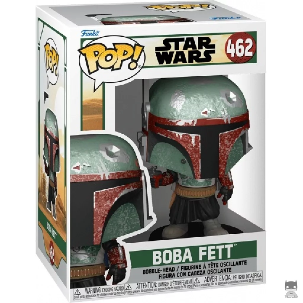 Figura Funko Pop! Boba Fett (Metalizado) en su caja