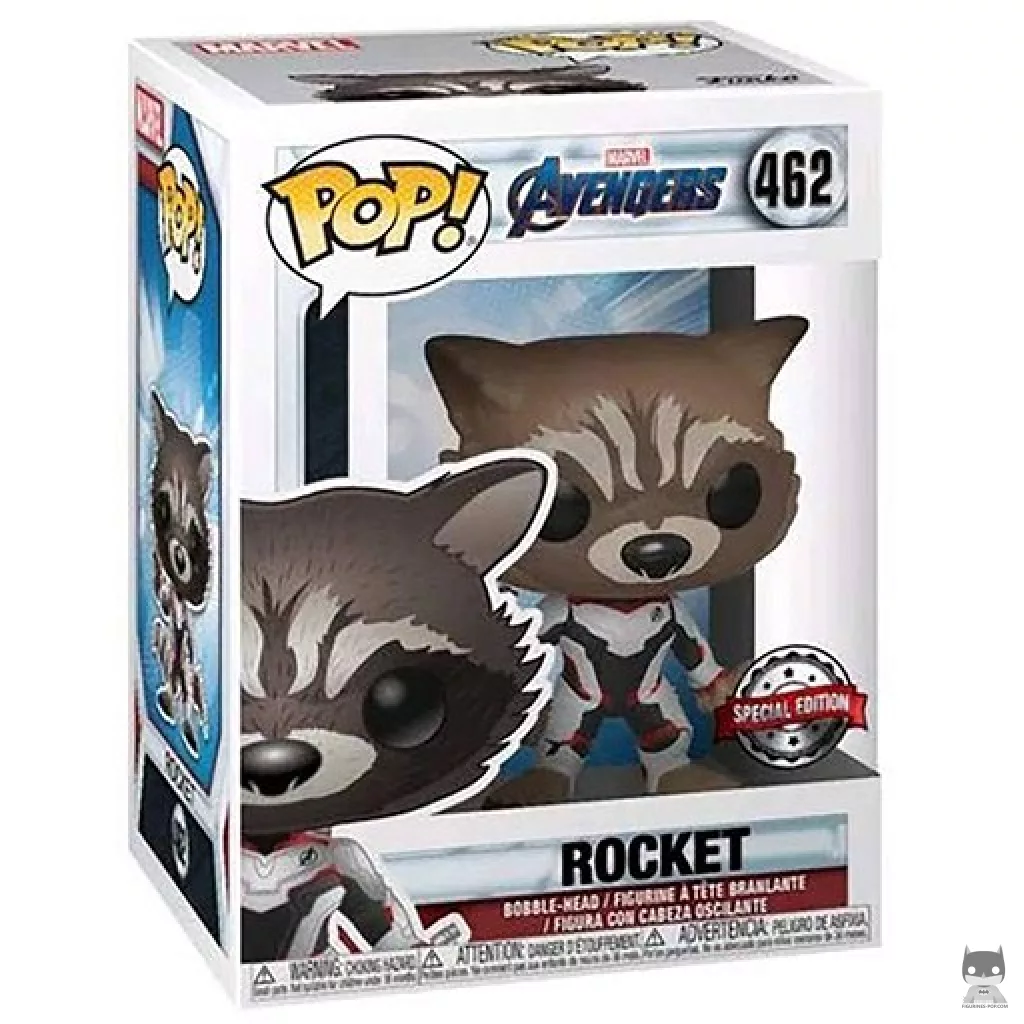 Figura Funko Pop! Rocket en su caja