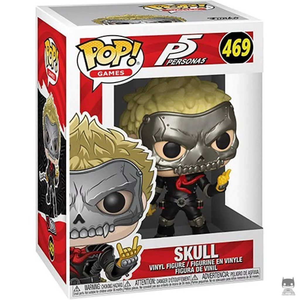Figura Funko Pop! Skull en su caja