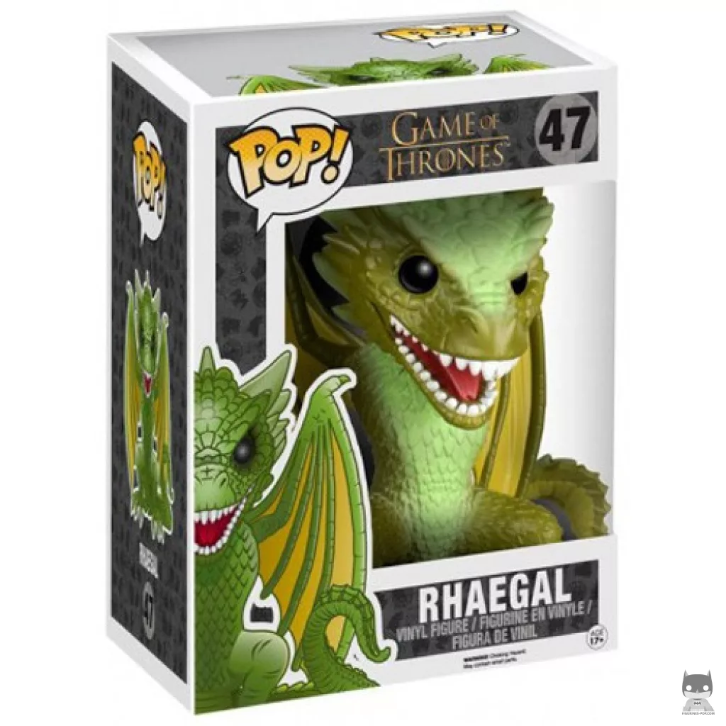 Figura Funko Pop! Rhaegal (Supersized) en su caja