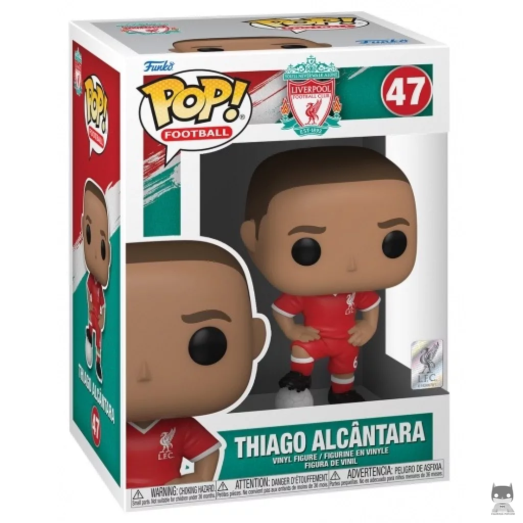 Figura Funko Pop! Thiago Alcântara (Liverpool) en su caja