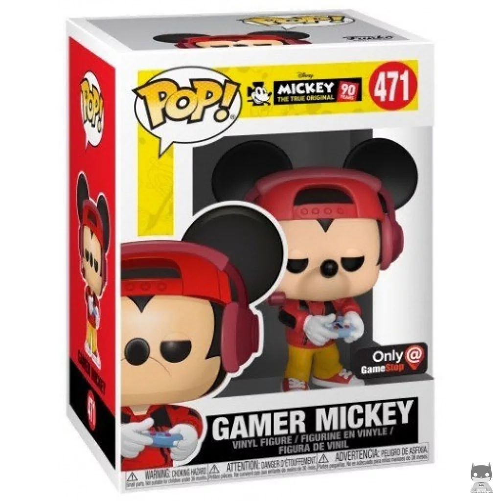 Figura Funko Pop! Mickey gamer en su caja