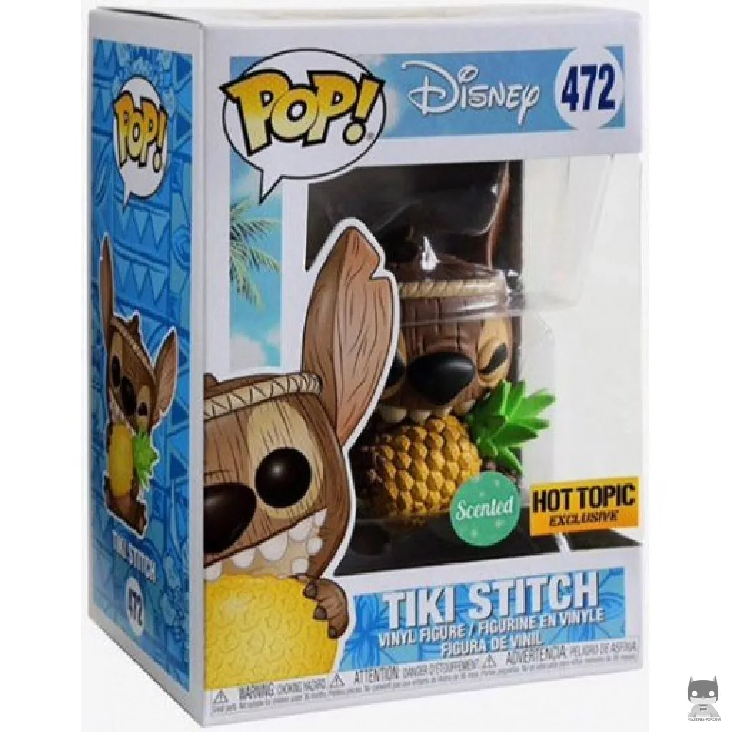 Figura Funko Pop! Stitch tiki en su caja
