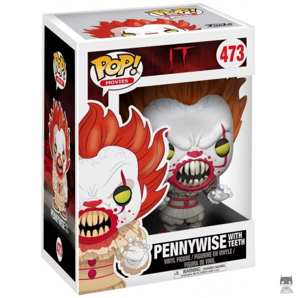 Figura Funko Pop! Pennywise con dientes en su caja