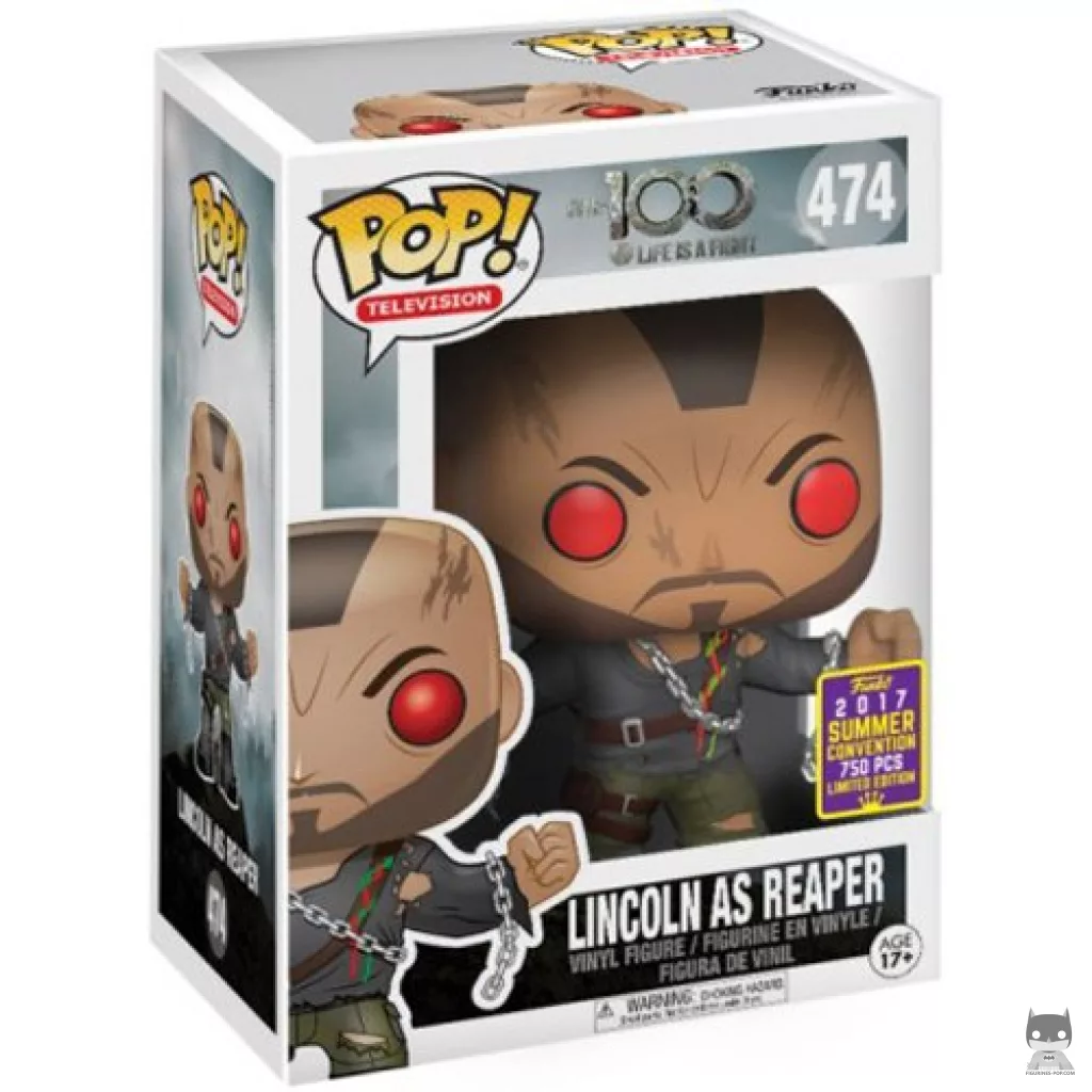 Figura Funko Pop! Lincoln (como Reaper) en su caja