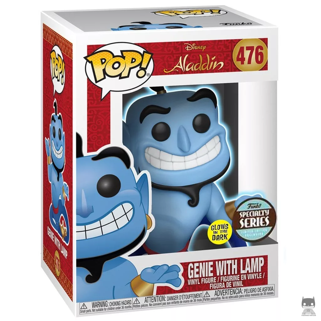 Figura Funko Pop! Genio con la lámpara en su caja