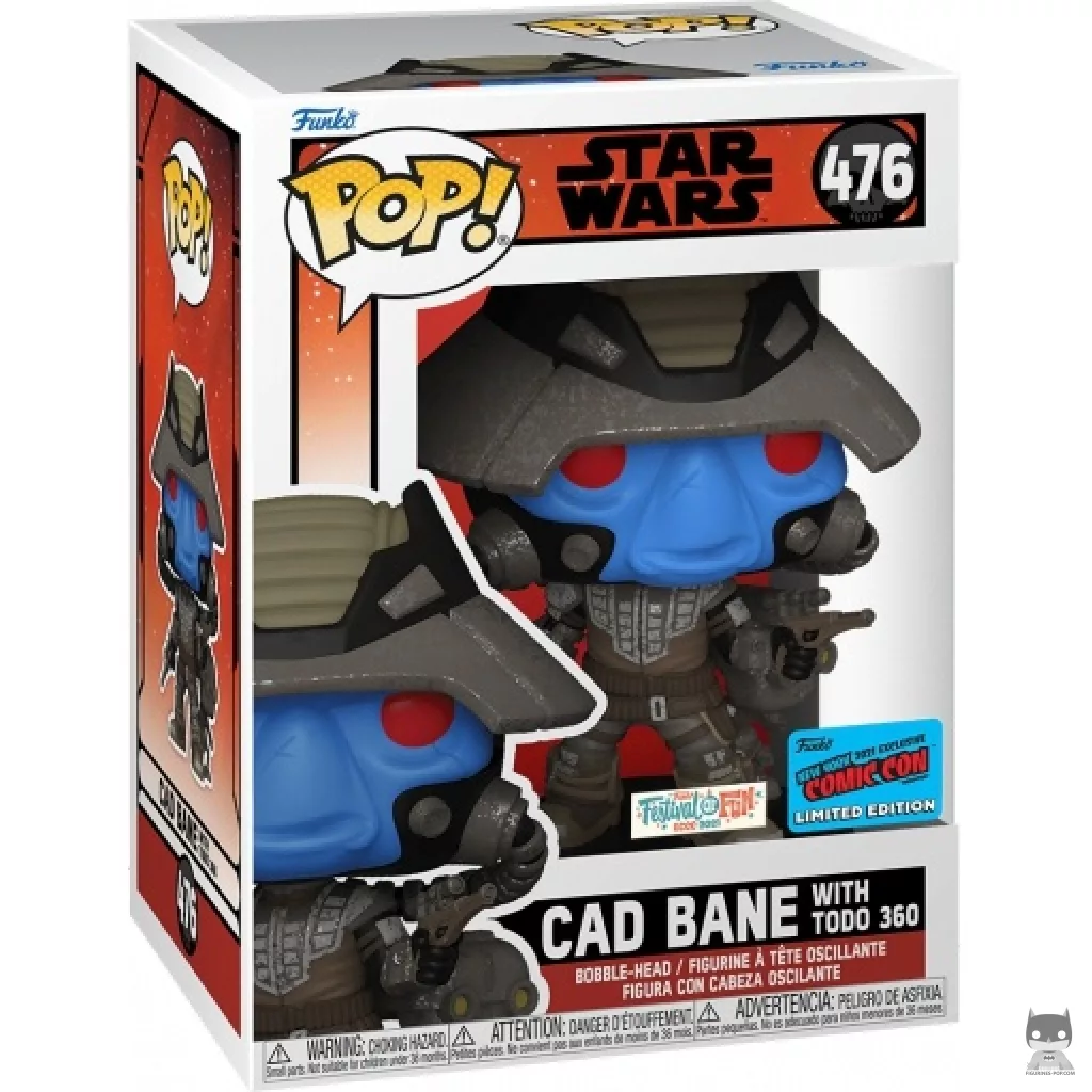 Figura Funko Pop! Cad Bane con Todo 360 en su caja