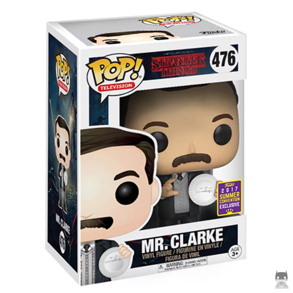 Figura Funko Pop! Sr. Clarke en su caja
