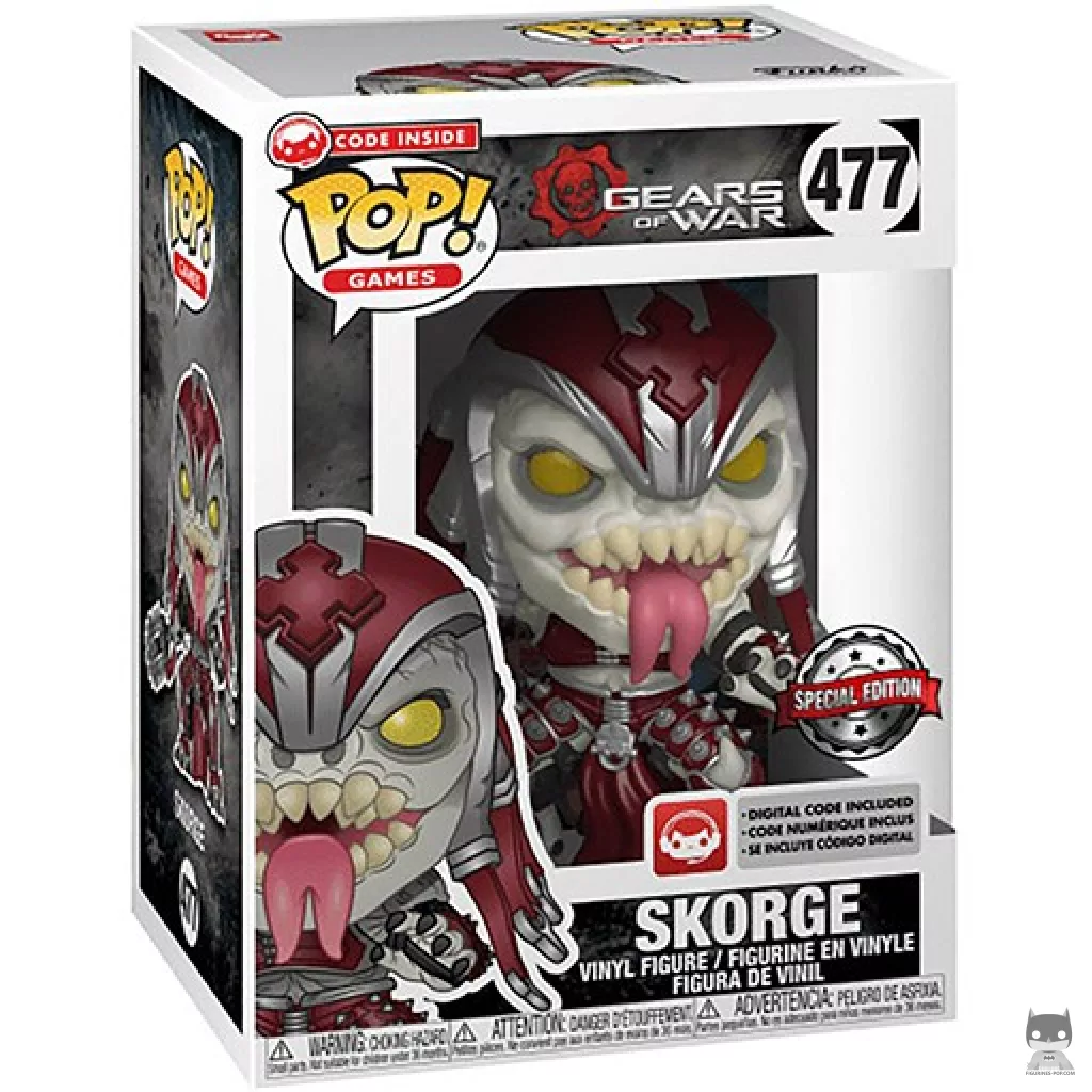 Figura Funko Pop! Skorge en su caja
