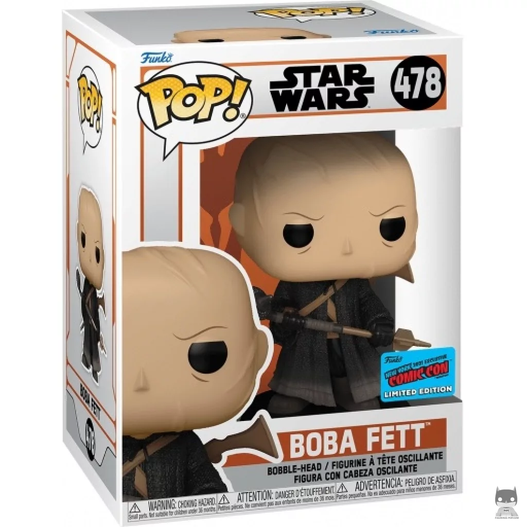 Figura Funko Pop! Boba Fett en Tatooine en su caja