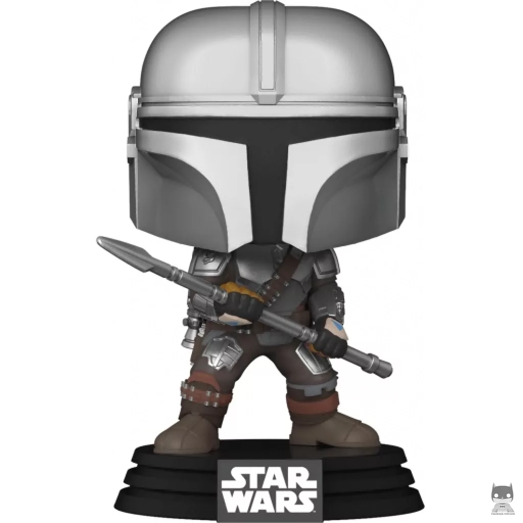 Figura Funko Pop! Mandaloriano con bastón de beskar (The Mandalorian (Star Wars))