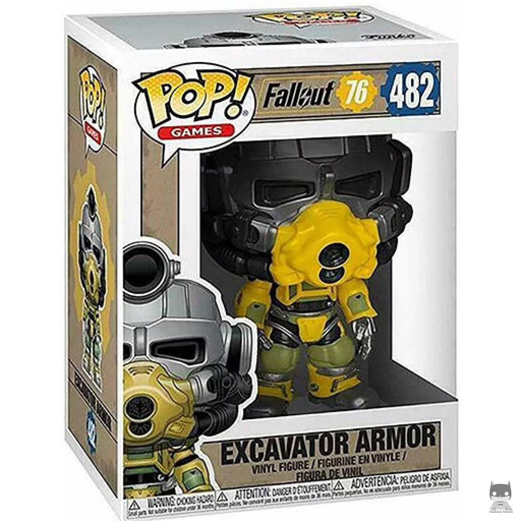 Figura Funko Pop! Excavator Armor en su caja