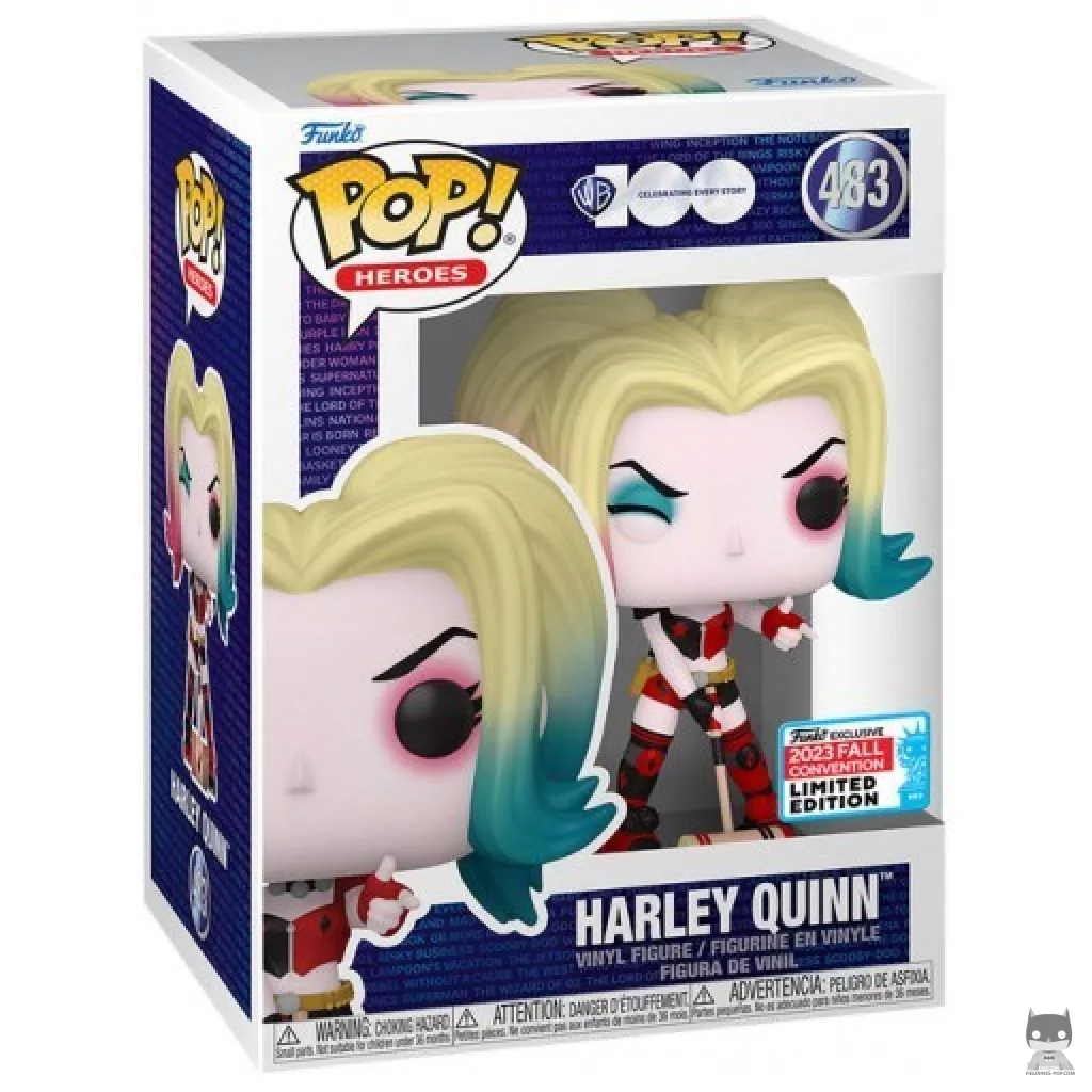 Figura Funko Pop! Harley Quinn guiñando el ojo en su caja