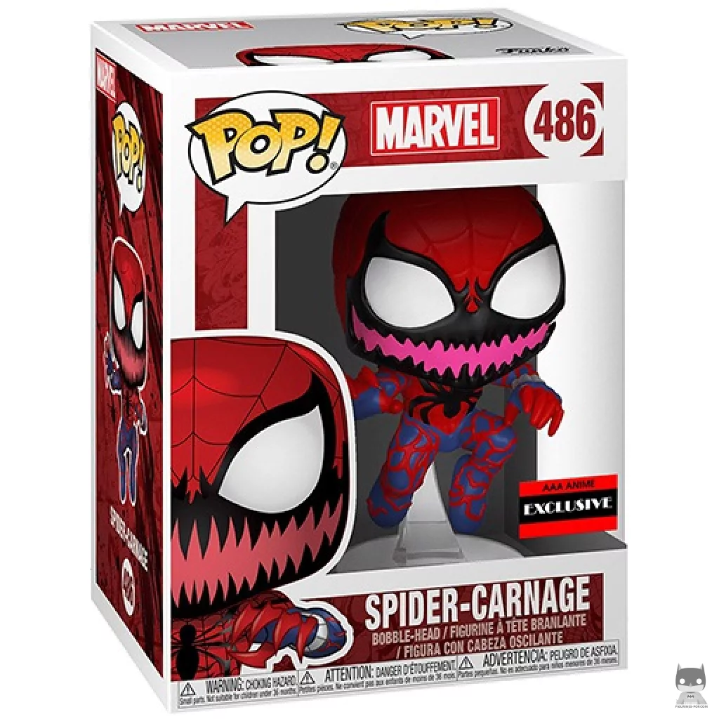 Figura Funko Pop! Spider-Carnage en su caja