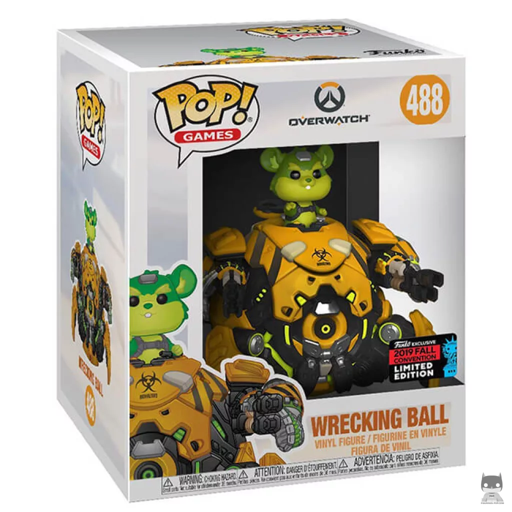Figura Funko Pop! Wrecking Ball (Aspecto Biohazard) en su caja