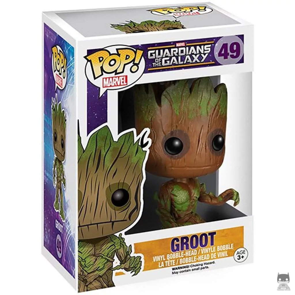 Figura Funko Pop! Groot (Con musgo) en su caja
