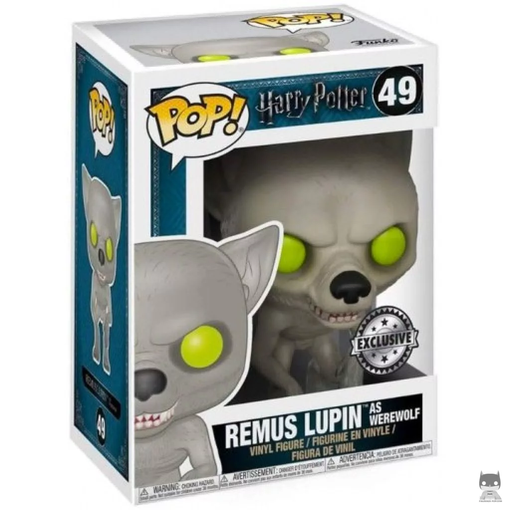 Figura Funko Pop! Remus Lupin como Hombre lobo en su caja