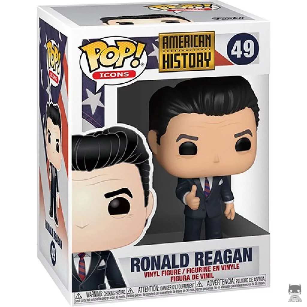 Figura Funko Pop! Ronald Reagan en su caja