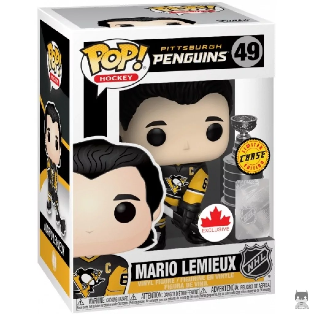 Figura Funko Pop! Mario Lemieux (Chase) en su caja