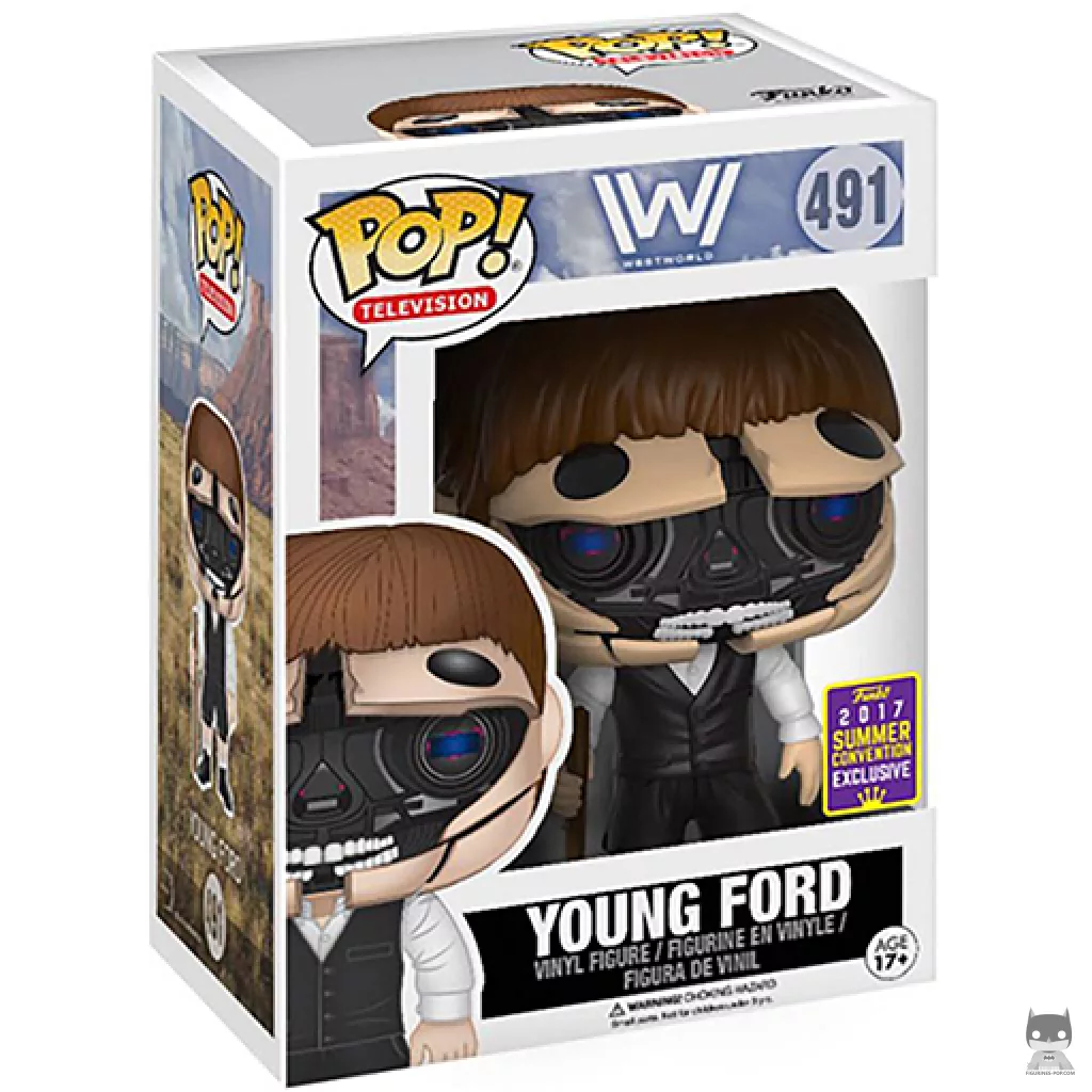 Figura Funko Pop! Ford joven (Robótico) SDCC en su caja