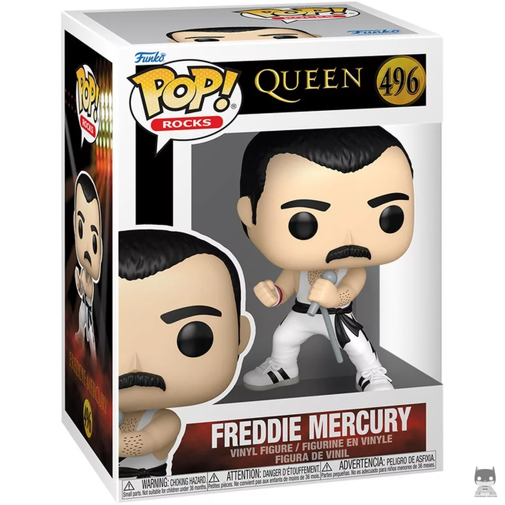 Figura Funko Pop! Freddie Mercury en su caja