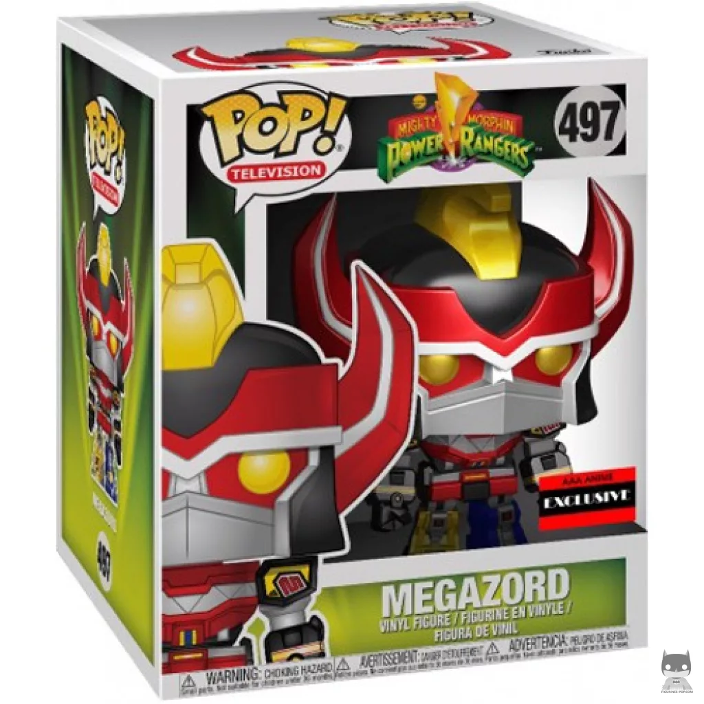 Figura Funko Pop! Megazord (Metalizado) (Supersized) en su caja