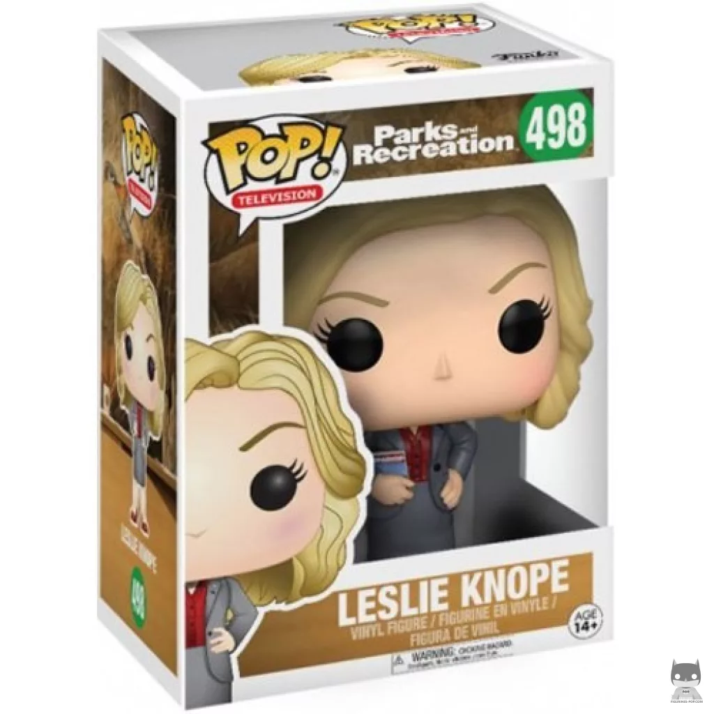 Figura Funko Pop! Leslie Knope en su caja